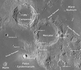 Image illustrative de l'article Mercator (cratère)