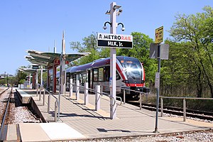 Capital MetroRail MLK Jr Station 2021.jpg