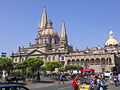 * Nomination Catedral de GuadalajaraI. By User:Hector ruiz velasco --Another Believer 14:10, 19 November 2021 (UTC) * Decline  Comment Perspective correction needed. Noisy sky. Sharpness falloff at the left side. --Johannes Robalotoff 19:52, 19 November 2021 (UTC)  Oppose Poor framing in the foreground and right margin -- Alvesgaspar 18:37, 20 November 2021 (UTC)