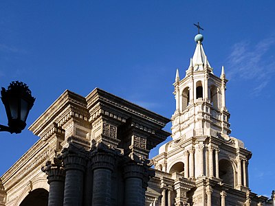 Tower of the cathedral of Arequipa
