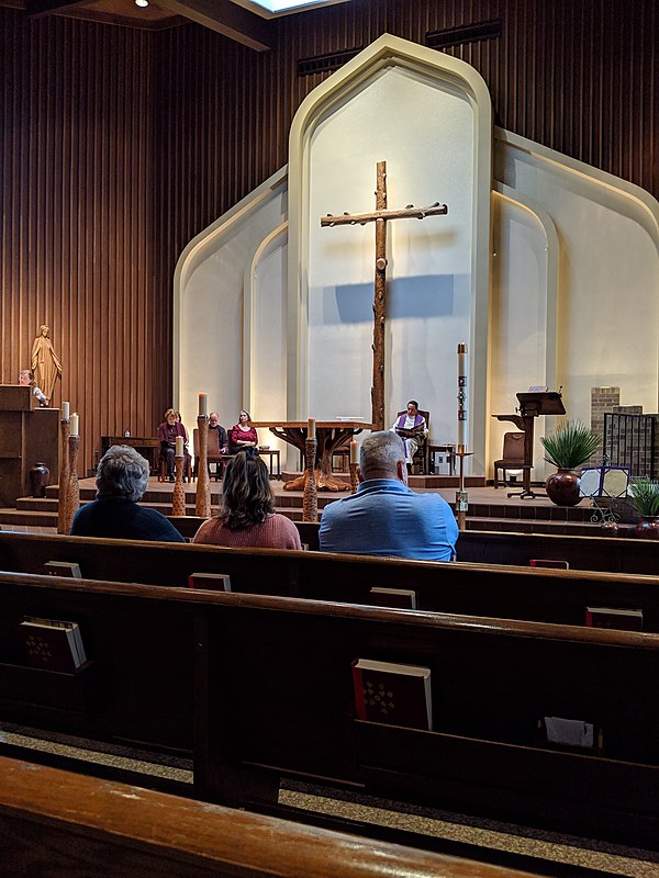 A Tenebrae liturgy held at a Roman Catholic parish church on Spy Wednesday