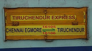 Chendur Express Train in India