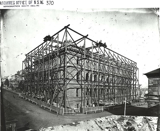 Construction of the dome in 1879