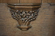 English: Decorations of the choir stalls of the Oude Kerk (church) in Amsterdam