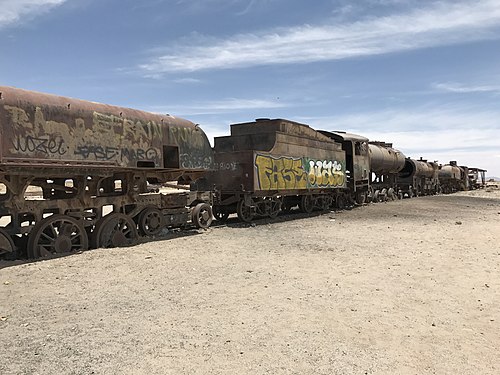 Train cemetery, Uyuni, Bolivia.