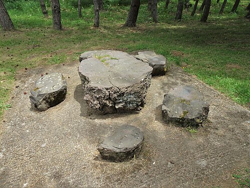 Five volcanic stones