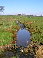 The Clerkland Burn at Clerkland West farm, looking towards Dunlop, 2007 Clerkland Burn West.jpg