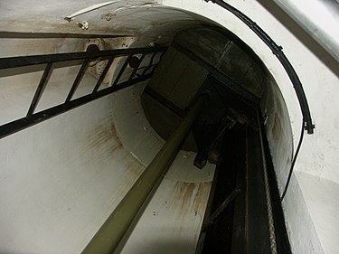 Interior of a GFM cloche, looking upward at the Abri de Hatten Clochegfminterieur.JPG