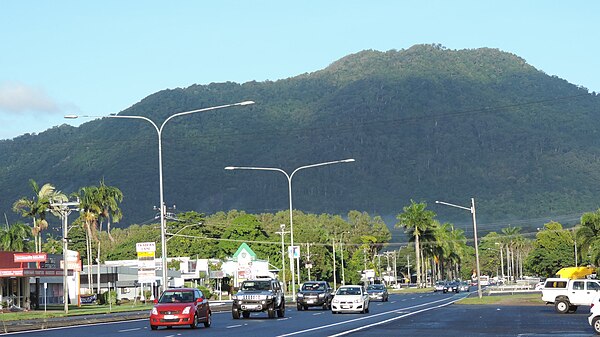 Part of the commercial strip, Anderson Street, 2018