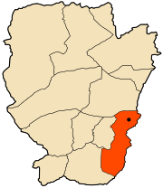 Location di Asla all'interno di Naama Provincia