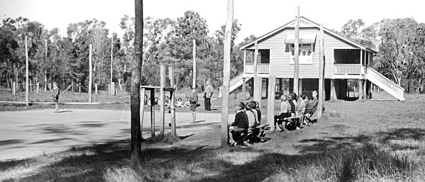 Deception Bay State School, a typical one-teacher school, April 1951