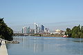 Deutsch: Deutschherrnbrücke mit Skyline English: Deutschherrnbridge with skyline