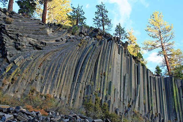 Image: Devils Postpile National Monument near Mammoth Lakes