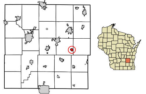 File:Dodge County Wisconsin Incorporated and Unincorporated areas Iron Ridge Highlighted.svg