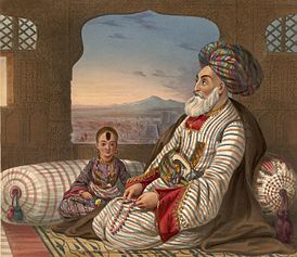 Дост-Мухаммед со своим младшим сыном.
