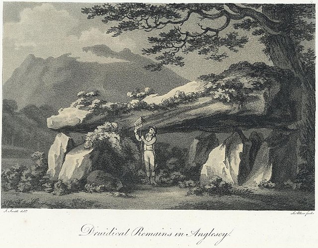Dolmen on Anglesey (Samuel Alken, 1794).