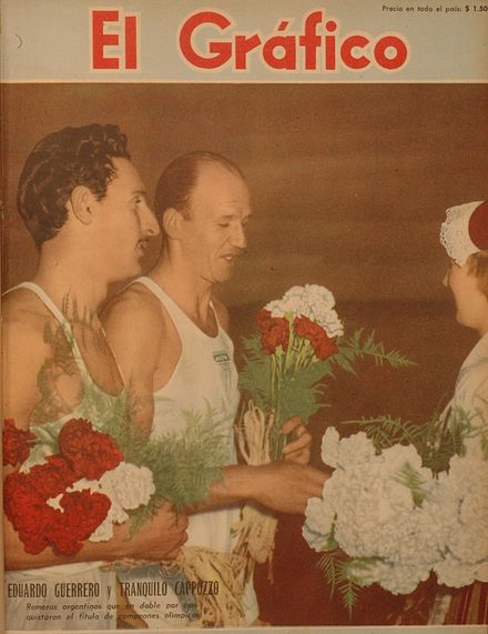 Eduardo Guerrero y Tranquilo Cappozzo en 1952.