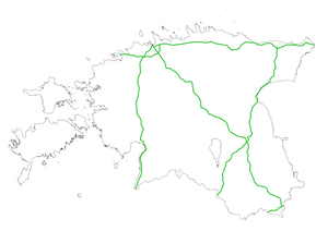 Map of the Estonian international E-roads Eesti E-teed.png