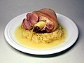German Eisbein (or Schweinsaxel) with sauerkraut