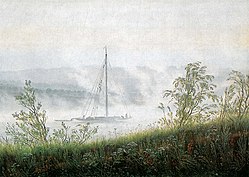 Caspar David Friedrich: Ship in the early morning fog