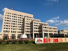 Indianapolis-based Eli Lilly and Company is the city's largest employer Eli Lilly Corporate Center, Indianapolis, Indiana, USA.jpg