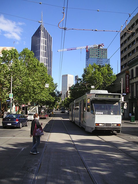 Elizabeth Street, looking south from the Queen Victoria Market