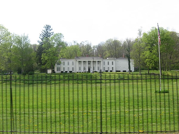 Elmhurst mansion in Connersville, built in 1831