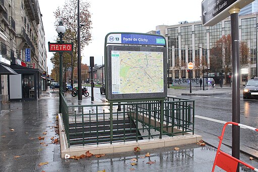 Entre Station Mtro Porte Clichy Paris 2