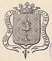 Escudo de Galicia en Efemérides del Reino de Galicia de Bernardo Barreiro, 1877.