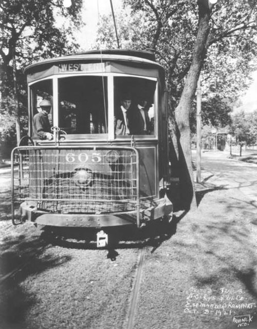 Streetcar on Esplanade Avenue, 1921.