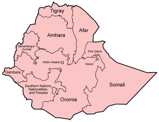 Division administrative d'Éthiopie
