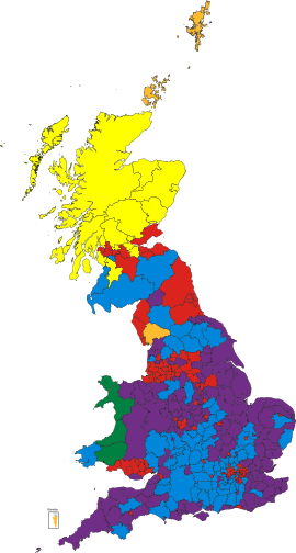 Map of highest polling party in each council area (results for Northern Ireland per council area are not available):
.mw-parser-output .legend{page-break-inside:avoid;break-inside:avoid-column}.mw-parser-output .legend-color{display:inline-block;min-width:1.25em;height:1.25em;line-height:1.25;margin:1px 0;text-align:center;border:1px solid black;background-color:transparent;color:black}.mw-parser-output .legend-text{}
UKIP
Labour
Conservatives
SNP
Plaid Cymru
Liberal Democrats European Parliament election, 2014 (United Kingdom).svg