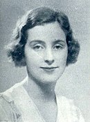 Evadne (called Bobby) Lloyd in 1932 shortly before her marriage. Evadne Lloyd of Pipewell Hall.jpg