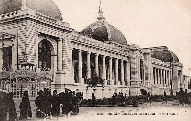 The Grand Palais built for the 1902–1903 world's fair, when Hanoi became French Indochina's capital.