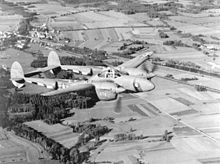 USAAF Lockheed P-38F Lightning similar to that from RAF Mount Farm which crashed at Clifton Hampden