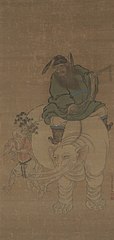 Zhong Kui Riding an Elephant