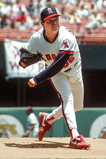 Valenzuela with the Angels, June 12, 1991