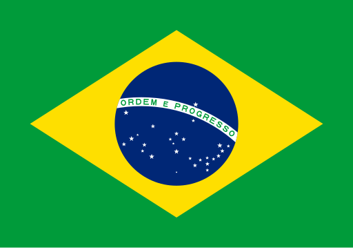 Brasilien Flagge. Flag of Brazil