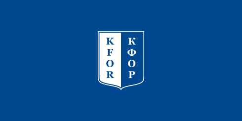 Flag of the Kosovo Force.svg