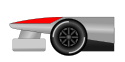 Grafik für den Einsatz der Eitelkeits-Blende (rotes Bauteil) auf einem 2013er Formel 1.