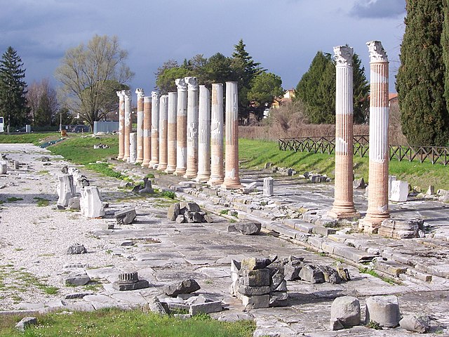 Roman ruins in Aquileia