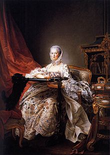 Madame de Pompadour by Francois-Hubert Drouais (1763-64) Francois-Hubert Drouais - Madame de Pompadour - WGA6694.jpg
