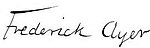 Frederick Ayer Signature