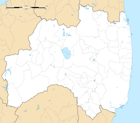 Fukushima Prefecture idari haritasında görün