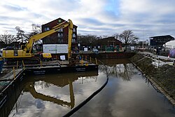 The future site of the Spurn Lightship in the Hull Marina, Kingston upon Hull. Not much progress has really been seen on this as of late.