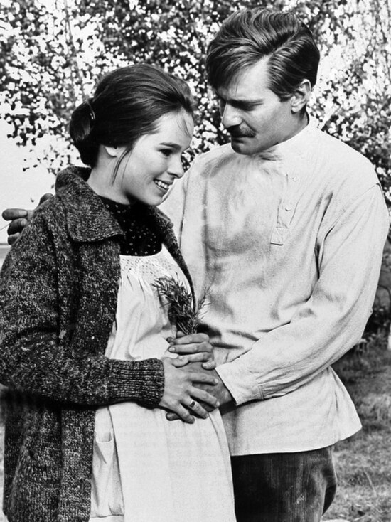 With Geraldine Chaplin in Doctor Zhivago (1965).