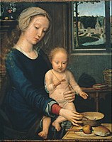 Marija in otrok s skledo mlečne juhe, c. 1510–1515.