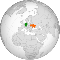   Ukraine / Україна   Germany / Німеччина Українська: Україна і Німеччина на карті. English: Ukraine and Germany locator map.
