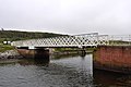 Swing bridge over Frederik VII.'s canal near Løgstør. This is a photo of a listed building in Denmark, number 820-8949-1 in the Heritage Agency of Denmark database for Listed Buildings.