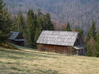 Gorce - old hut.JPG